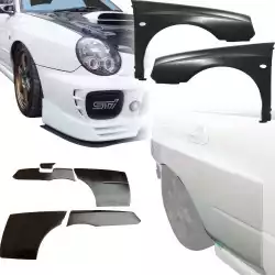 FRP LSPO WRC Wide Body Fenders 7pc > Subaru Impreza WRX 2002-2003 > 4dr Sedan image - 3