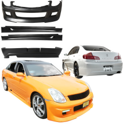 VSaero FRP TRUS Body Kit 4pc for Infiniti G35 Sedan 2003-2004 > 4dr Sedan image - 1