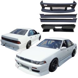 VSaero FRP URA Body Kit 4pc for Nissan Cefiro (A31) 1988-1993 image - 5