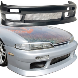 VSaero FRP VERT Front Bumper for Nissan 240SX (S14) 1995-1996 image - 1