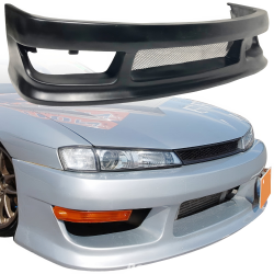 VSaero FRP VERT Front Bumper for Nissan 240SX (S14) 1997-1998 image - 1
