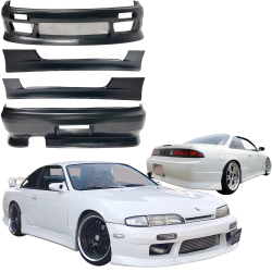 VSaero FRP VERT Body Kit 4pc for Nissan 240SX (S14) 1995-1996 image - 2