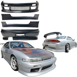 VSaero FRP VERT Body Kit 4pc for Nissan 240SX (S14) 1995-1996 image - 1