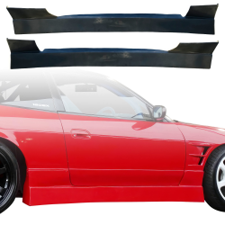 VSaero FRP WOR9 Side Skirts for Nissan 240SX 1989-1994 > 2/3dr image - 1