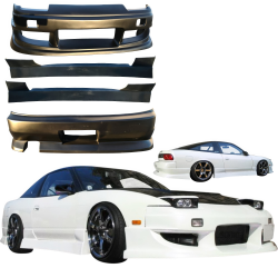 VSaero FRP WOR9 Body Kit 4pc for Nissan 240SX 1989-1994 > 3dr Hatch image - 4