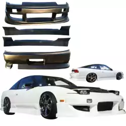 FRP WOR9 Body Kit 4pc > Nissan 240SX 1989-1994 > 3dr Hatch image - 4