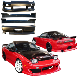 VSaero FRP WOR9 Body Kit 4pc for Nissan 240SX 1989-1994 > 3dr Hatch image - 1