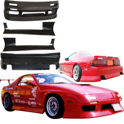 VSaero FRP BSPO v2 Body Kit 4pc for Mazda RX-7 (FC3S) 1986-1992 image - 1