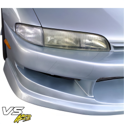 VSaero FRP WOR9 v1 Front Bumper for Nissan 240SX (S14) 1995-1996 image - 4