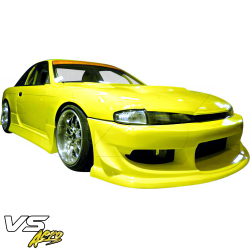 VSaero FRP WOR9 v1 Front Bumper for Nissan 240SX (S14) 1995-1996 image - 6