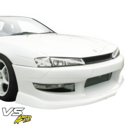 VSaero FRP WOR9 v1 Front Bumper for Nissan 240SX (S14) 1997-1998 image - 12