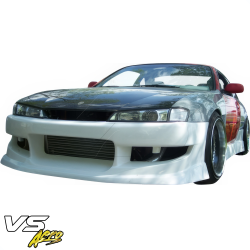 VSaero FRP WOR9 v1 Front Bumper for Nissan 240SX (S14) 1997-1998 image - 14