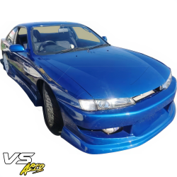 VSaero FRP WOR9 v1 Front Bumper for Nissan 240SX (S14) 1997-1998 image - 2