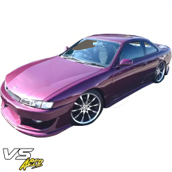 VSaero FRP WOR9 v1 Front Bumper for Nissan 240SX (S14) 1997-1998 image - 5