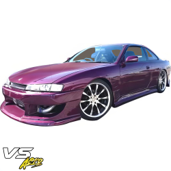 VSaero FRP WOR9 v1 Front Bumper for Nissan 240SX (S14) 1997-1998 image - 7