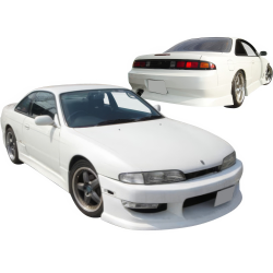 VSaero FRP WOR9 v1 Body Kit 4pc for Nissan 240SX (S14) 1995-1996 image - 2