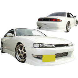 VSaero FRP WOR9 v1 Body Kit 4pc for Nissan 240SX (S14) 1997-1998 image - 3