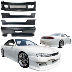 VSaero FRP VERT Body Kit 4pc for Nissan 240SX (S14) 1997-1998 image - 3