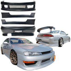 VSaero FRP VERT Body Kit 4pc for Nissan 240SX (S14) 1997-1998 image - 1