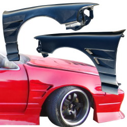 VSaero FRP DMA D1 Wide Body 30mm Fenders (front) for Nissan Cefiro (A31) 1988-1993 image - 22
