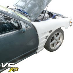 VSaero FRP DMA D1 Wide Body 30mm Fenders (front) for Nissan Cefiro (A31) 1988-1993 image - 4