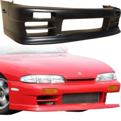 VSaero FRP KOFF Front Bumper for Nissan 240SX (S14) 1995-1996 image - 1
