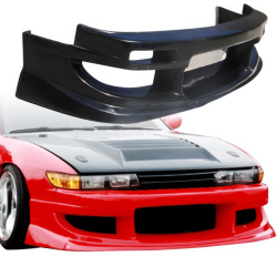 VSaero FRP WOR9 Front Bumper for Nissan Silvia (S13) 1989-1994 > 2/3dr image - 1