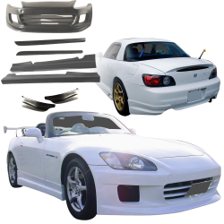 VSaero FRP GSPO Body Kit 7pc for Honda S2000 AP1 2000-2003 image - 3