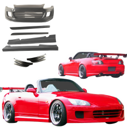 VSaero FRP GSPO Body Kit 7pc for Honda S2000 AP1 2000-2003 image - 1