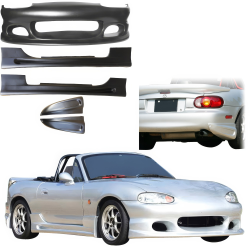 VSaero FRP BOME Body Kit 4pc for Mazda Miata MX-5 (NB) 1998-2005 image - 3