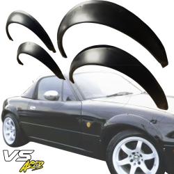 VSaero FRP RDAN Wide Body Fender Flares 4pc 30mm for Mazda Miata MX-5 (NA) 1990-1997 image - 26