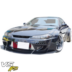 VSaero FRP TKYO Wide Body Front Bumper for Nissan Silvia (S15) 1999-2002 image - 25