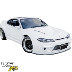VSaero FRP TKYO Wide Body Front Splitter for Nissan Silvia (S15) 1999-2002 image - 6