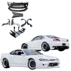 VSaero FRP TKYO Wide Body Kit for Nissan Silvia (S15) 1999-2002 image - 4