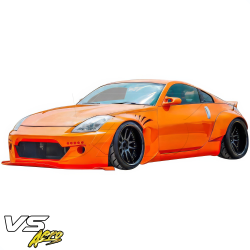 VSaero FRP TKYO Wide Body Front Splitter for Nissan 350Z (Z33) 2003-2008 image - 3