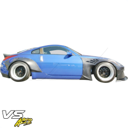 VSaero FRP TKYO Wide Body Fender Flares (front) 2pc 40mm for Nissan 350Z (Z33) 2003-2008 image - 8