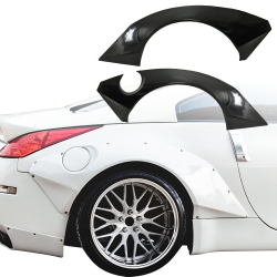 VSaero FRP TKYO Wide Body Fender Flares (rear) 2pc 80mm for Nissan 350Z (Z33) 2003-2008 image - 20