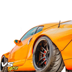 VSaero FRP TKYO Wide Body Fender Flares (rear) 2pc 80mm for Nissan 350Z (Z33) 2003-2008 image - 3