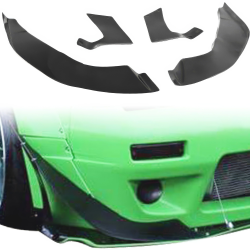 VSaero FRP TKYO v2 Wide Body Front Canards 4pc for Nissan 240SX 1989-1994 > 2/3dr image - 1