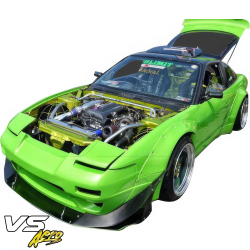 VSaero FRP TKYO v2 Wide Body 50mm Fender Flares (front) 4pc for Nissan 240SX 1989-1994 > 2/3dr image - 19