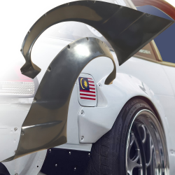 VSaero FRP TKYO v2 Wide Body 80mm Fender Flares (rear) for Nissan 240SX 1989-1994 > 2/3dr image - 17