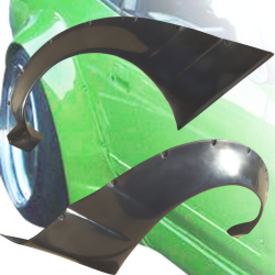 VSaero FRP TKYO v2 Wide Body 80mm Fender Flares (rear) for Nissan 240SX 1989-1994 > 2/3dr image - 1