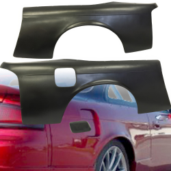 VSaero FRP MSPO Wide Body Fenders (rear) w cap 30mm for Nissan 240SX (S14) 1995-1998 image - 18