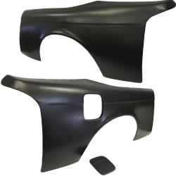 VSaero FRP MSPO Wide Body Fenders (rear) w cap 30mm for Nissan 240SX (S14) 1995-1998 image - 1