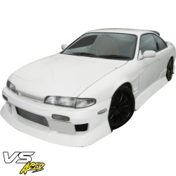 VSaero FRP URA Front Bumper for Nissan 240SX (S14) 1995-1996 image - 18