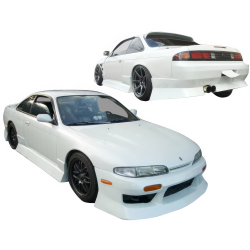 VSaero FRP URA Body Kit 4pc for Nissan 240SX (S14) 1995-1996 image - 4