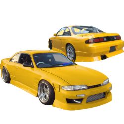 VSaero FRP URA Body Kit 4pc for Nissan 240SX (S14) 1995-1996 image - 1