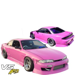 VSaero FRP URA Body Kit 4pc for Nissan 240SX (S14) 1995-1996 image - 3