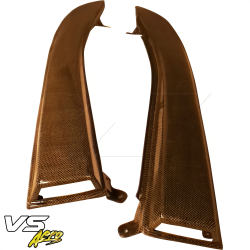 VSaero Carbon Yellow Black Twill DRAC Inspection Panel Scoops for Toyota MR2 (SW20) 1991-1995 image - 5