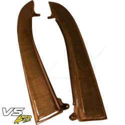 VSaero Carbon Yellow Black Twill DRAC Inspection Panel Scoops for Toyota MR2 (SW20) 1991-1995 image - 6